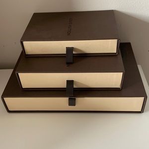 Set of 3 Louis Vuitton gift boxes